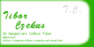 tibor czekus business card